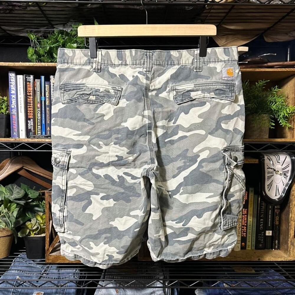 Carhartt Camo Cargo Shorts Relaxed Fit Baggy Camouflage Skater Jorts Mens 38"